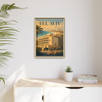 Tel Aviv Embassy Wrapped Canvas Framed