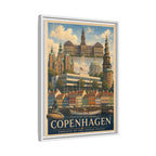 Copenhagen Embassy Wrapped Canvas Framed