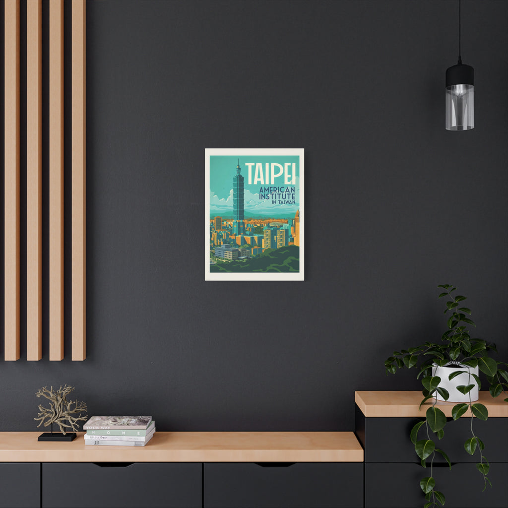 Taipei Embassy Wrapped Canvas