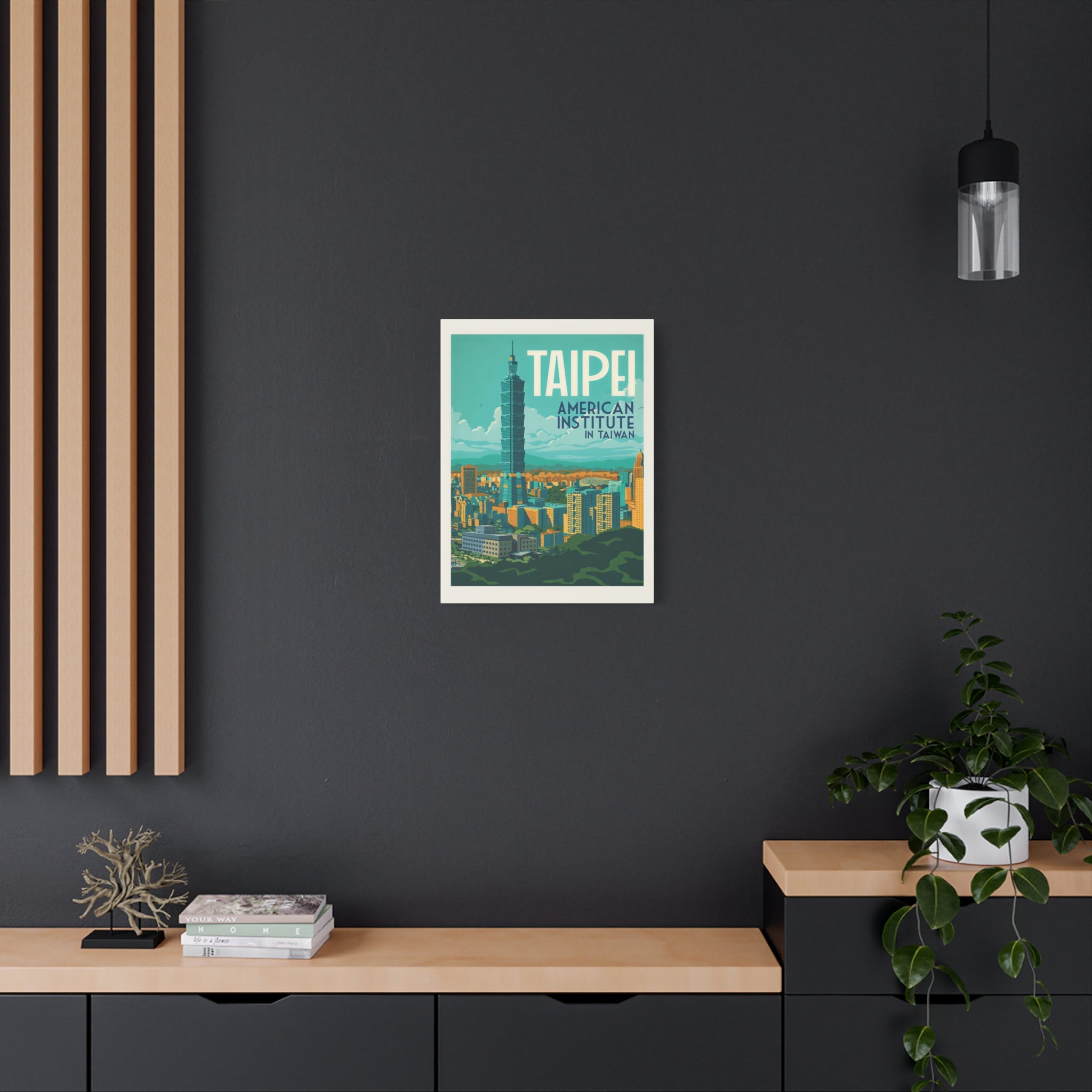 Taipei Embassy Wrapped Canvas