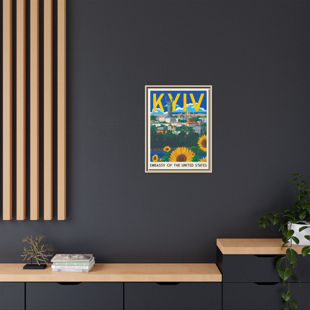 Kyiv Embassy Wrapped Canvas Framed