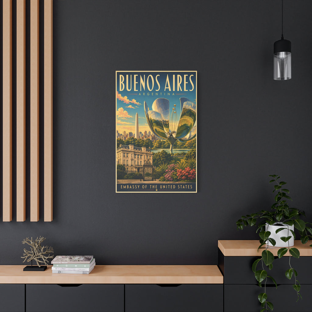 Buenos Aires Embassy Wrapped Canvas