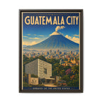 Guatemala City Embassy Wrapped Canvas Framed
