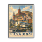 Stockholm Embassy Wrapped Canvas Framed