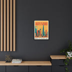 Riyadh Embassy Wrapped Canvas Framed