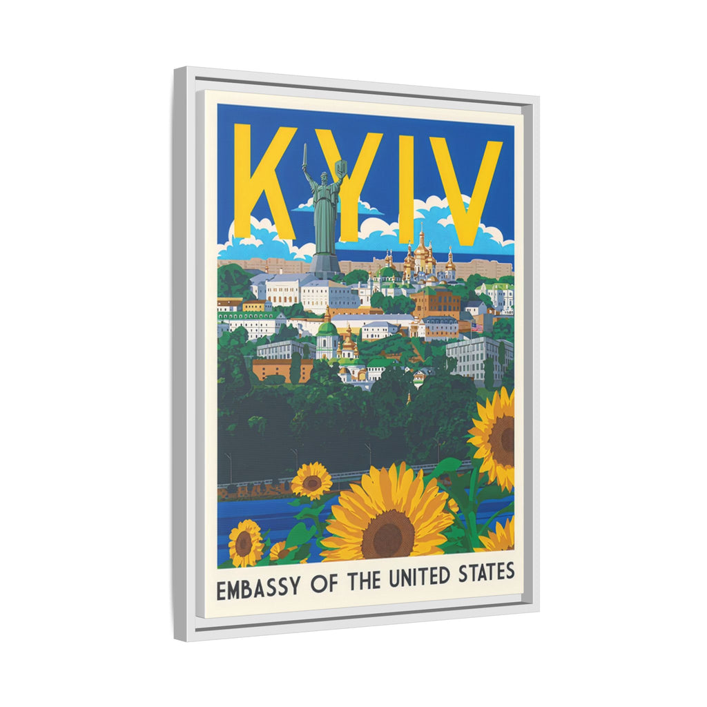Kyiv Embassy Wrapped Canvas Framed