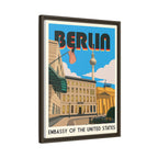 Berlin Embassy Wrapped Canvas Framed