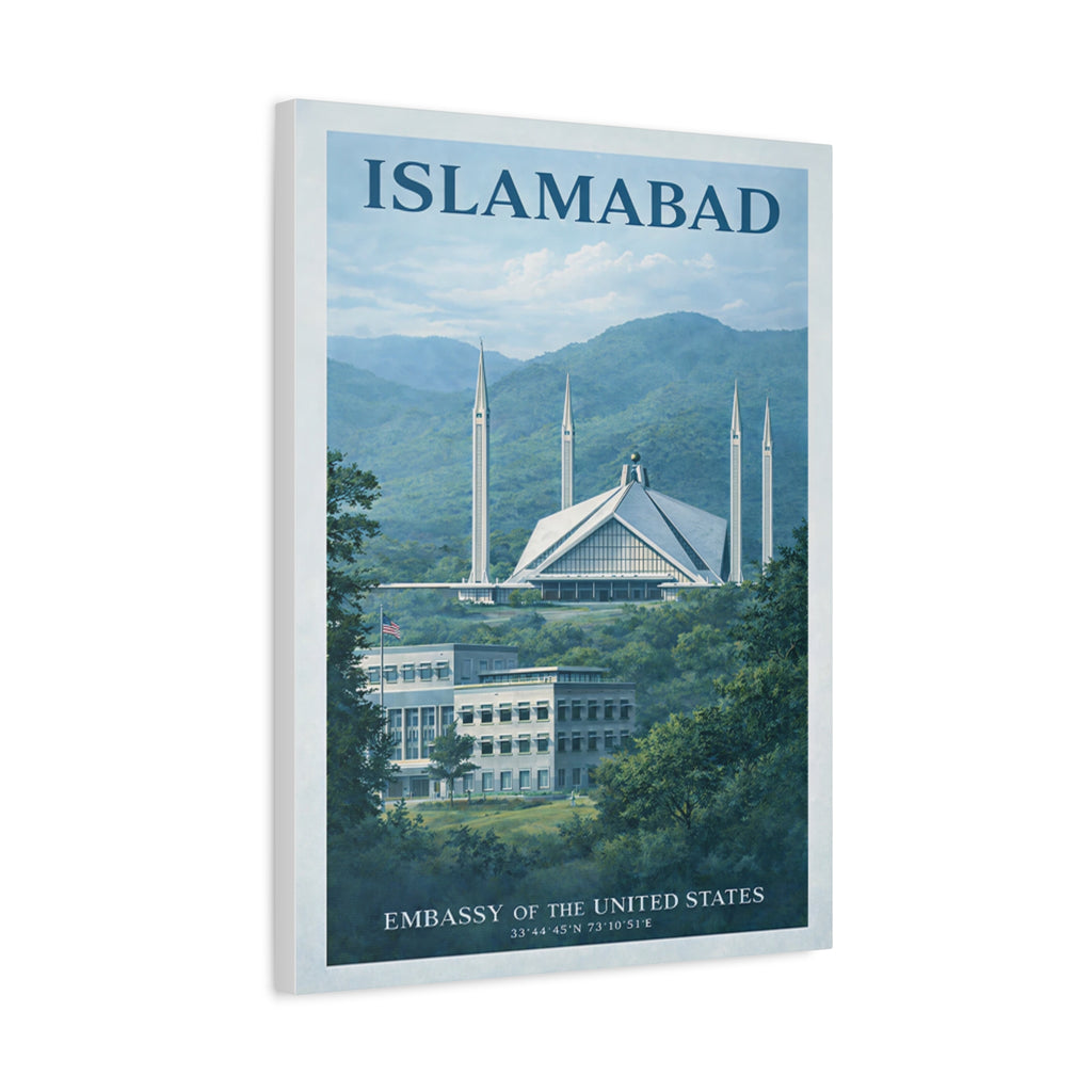 Islamabad Embassy Wrapped Canvas