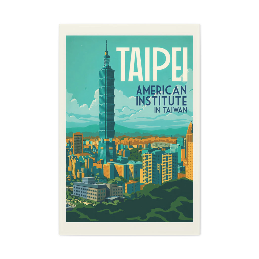 Taipei Embassy Wrapped Canvas