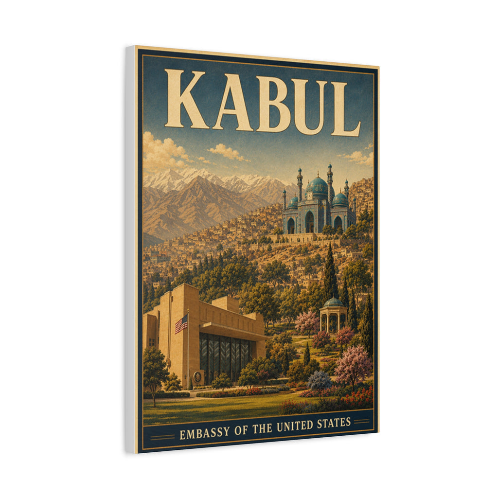 Kabul Embassy Wrapped Canvas