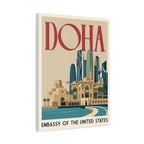 Doha Embassy Wrapped Canvas