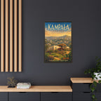 Kampala Uganda Embassy Wrapped Canvas Framed