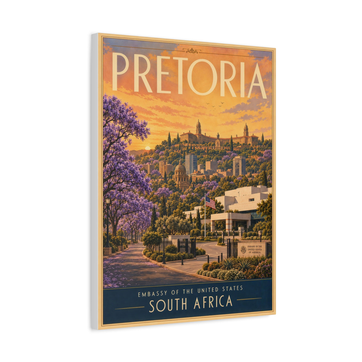 Pretoria Embassy Wrapped Canvas