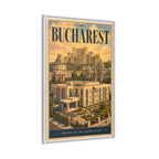 Bucharest Embassy Wrapped Canvas Framed