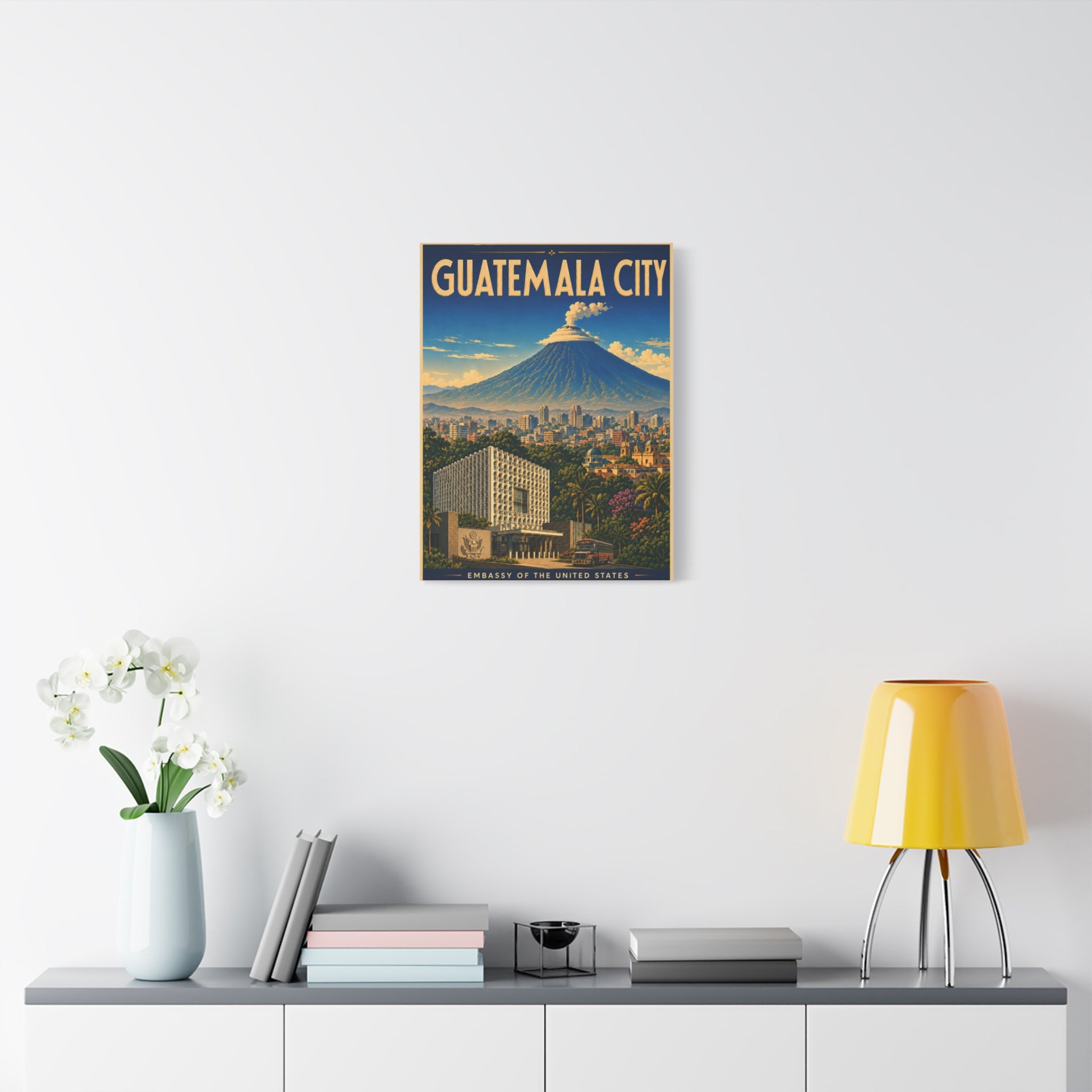 Guatemala City Embassy Wrapped Canvas