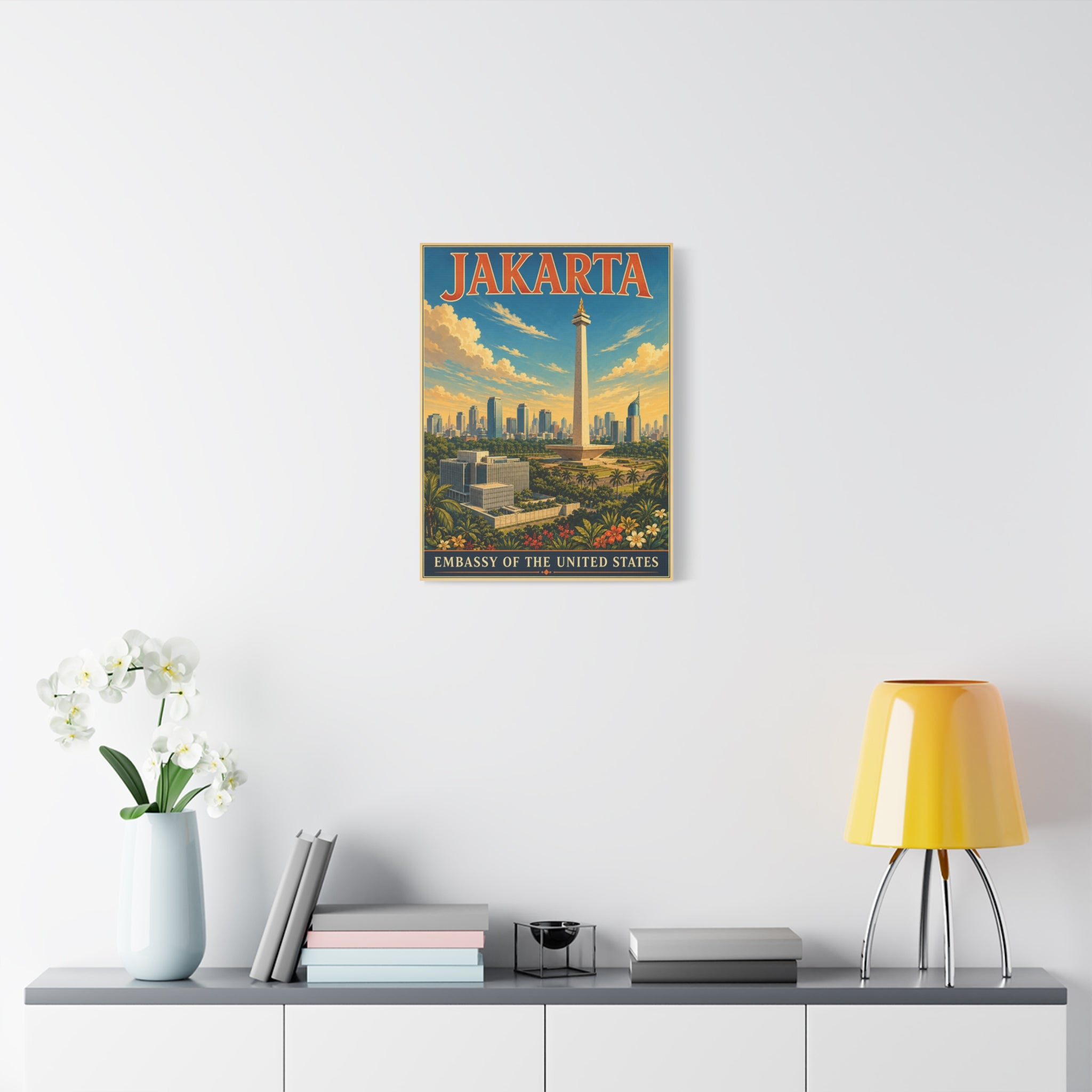 Jakarta Embassy Wrapped Canvas