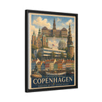 Copenhagen Embassy Wrapped Canvas Framed