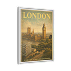 London Embassy Wrapped Canvas Framed