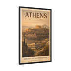 Athens Embassy Wrapped Canvas Framed
