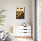 Rome Embassy Wrapped Canvas Framed