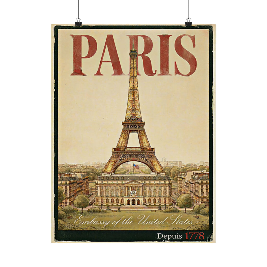 Paris Embassy Poster