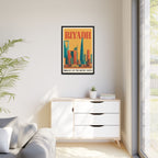 Riyadh Embassy Wrapped Canvas Framed