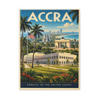 Accra Embassy Wrapped Canvas
