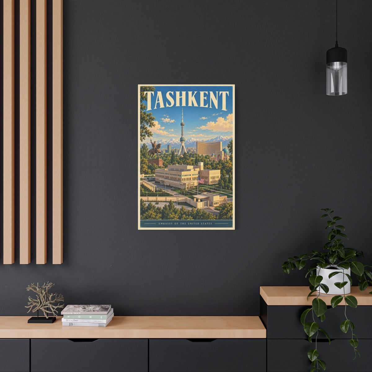 Tashkent Embassy Wrapped Canvas