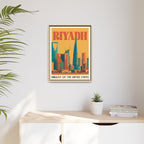 Riyadh Embassy Wrapped Canvas Framed