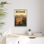 Rome Embassy Wrapped Canvas Framed