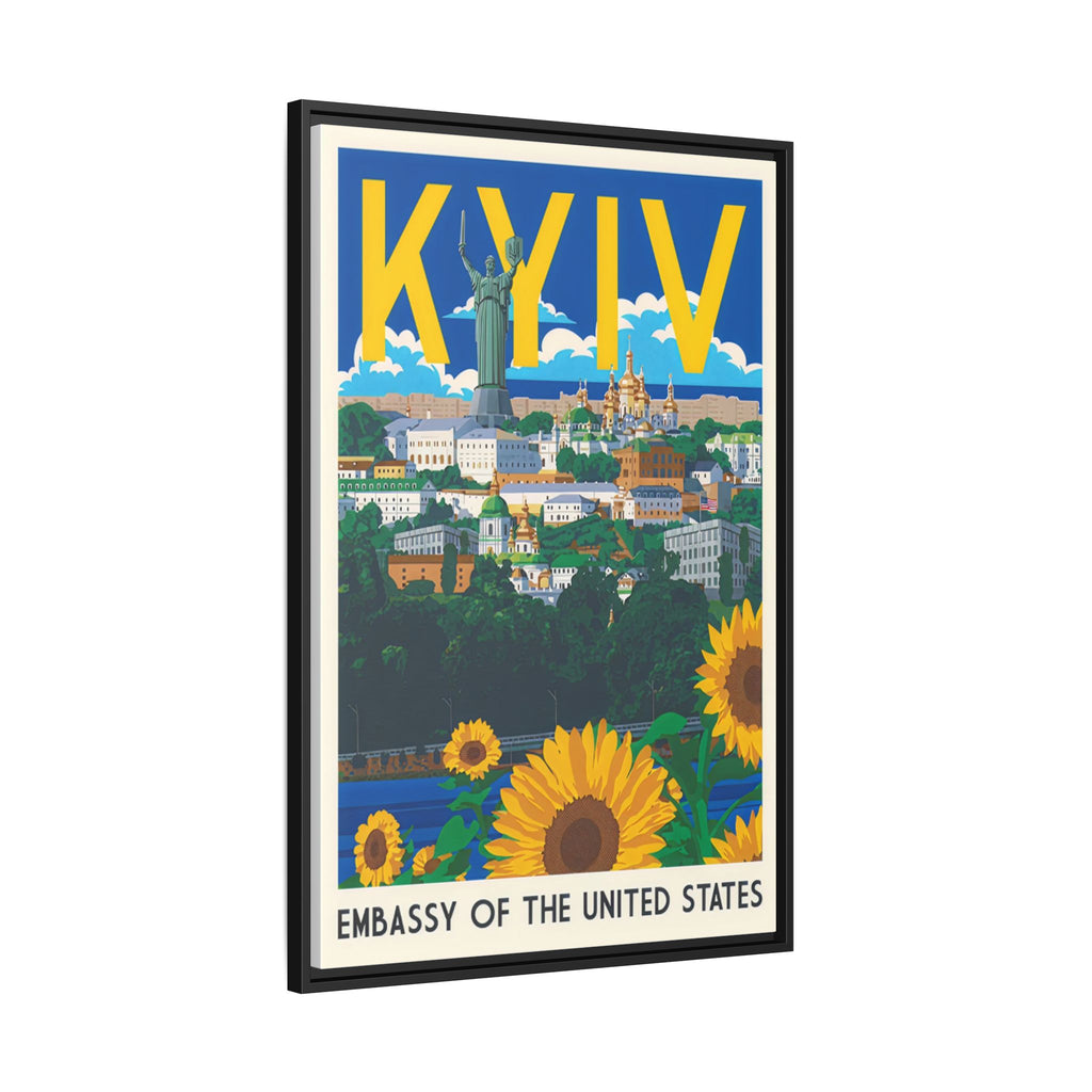 Kyiv Embassy Wrapped Canvas Framed