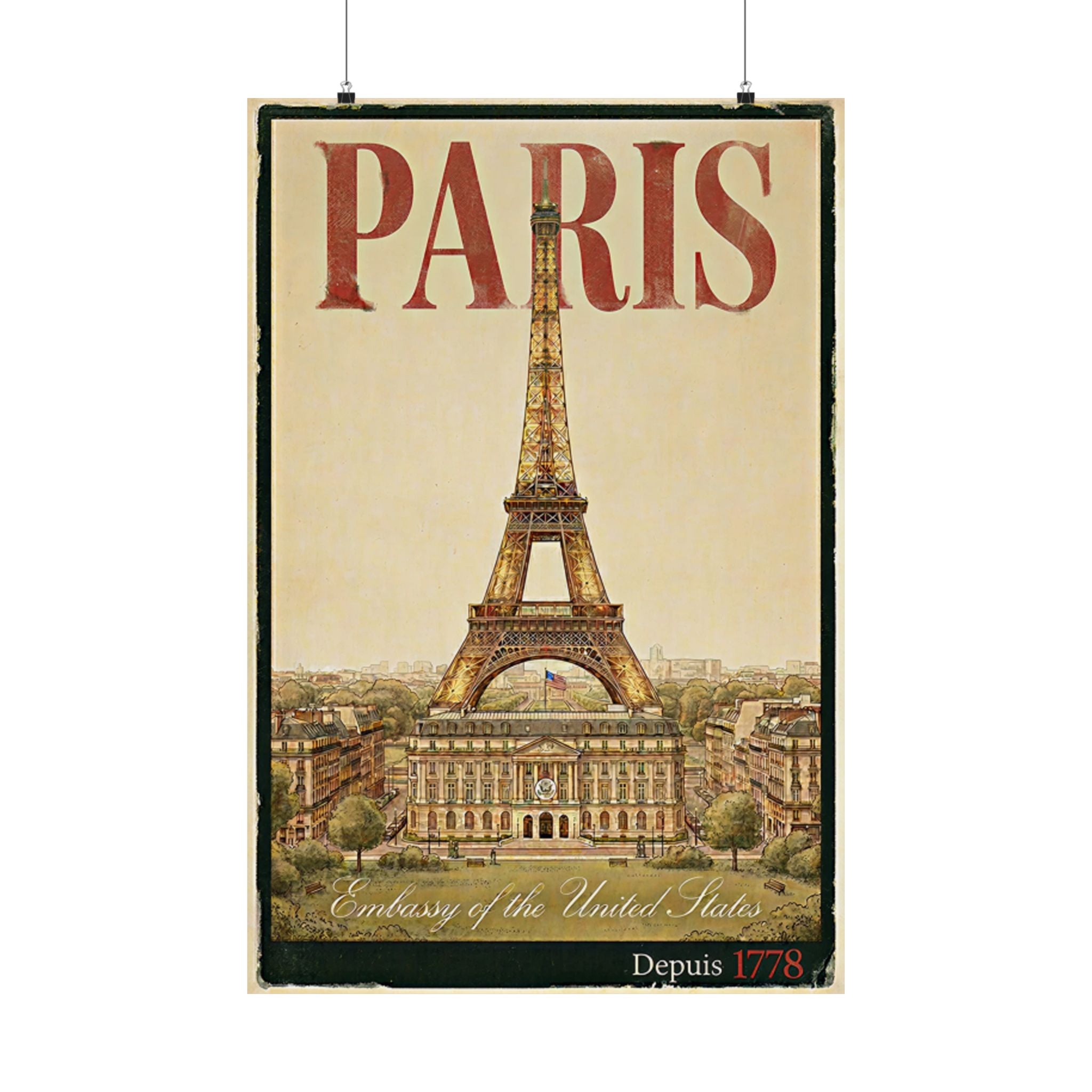 Paris Embassy Poster