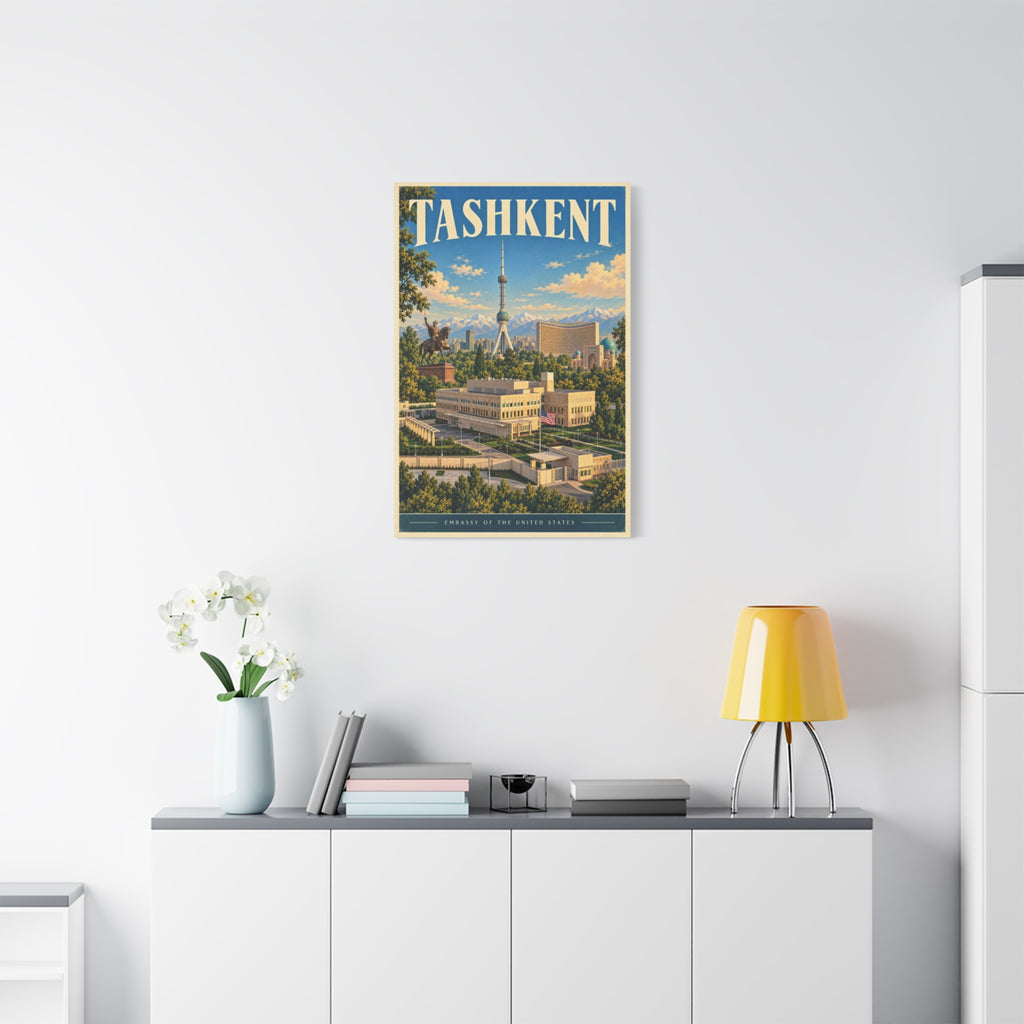 Tashkent Embassy Wrapped Canvas