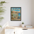 Havana Embassy Wrapped Canvas Framed