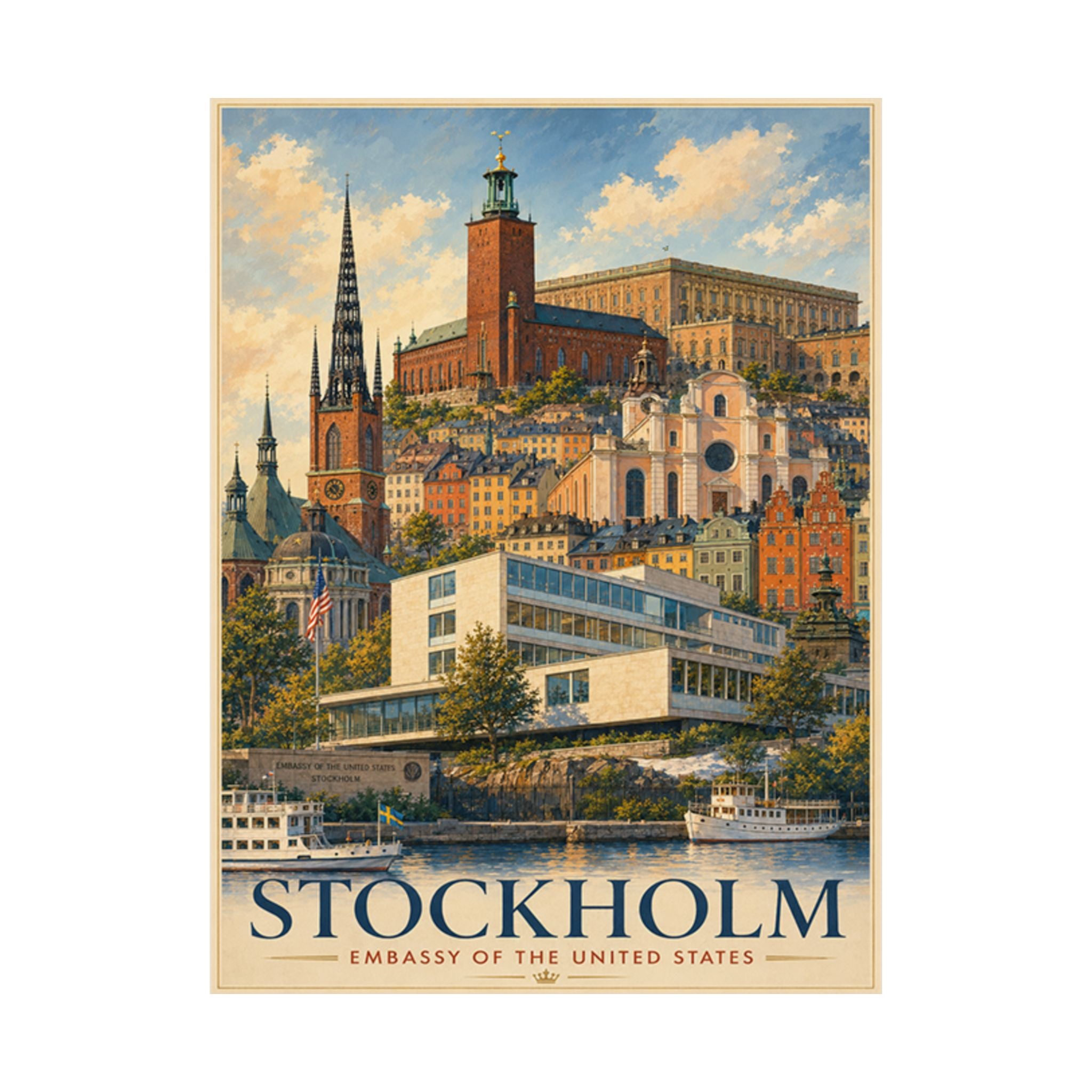 Stockholm Embassy Poster
