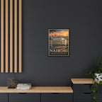 Nairobi Embassy Wrapped Canvas Framed
