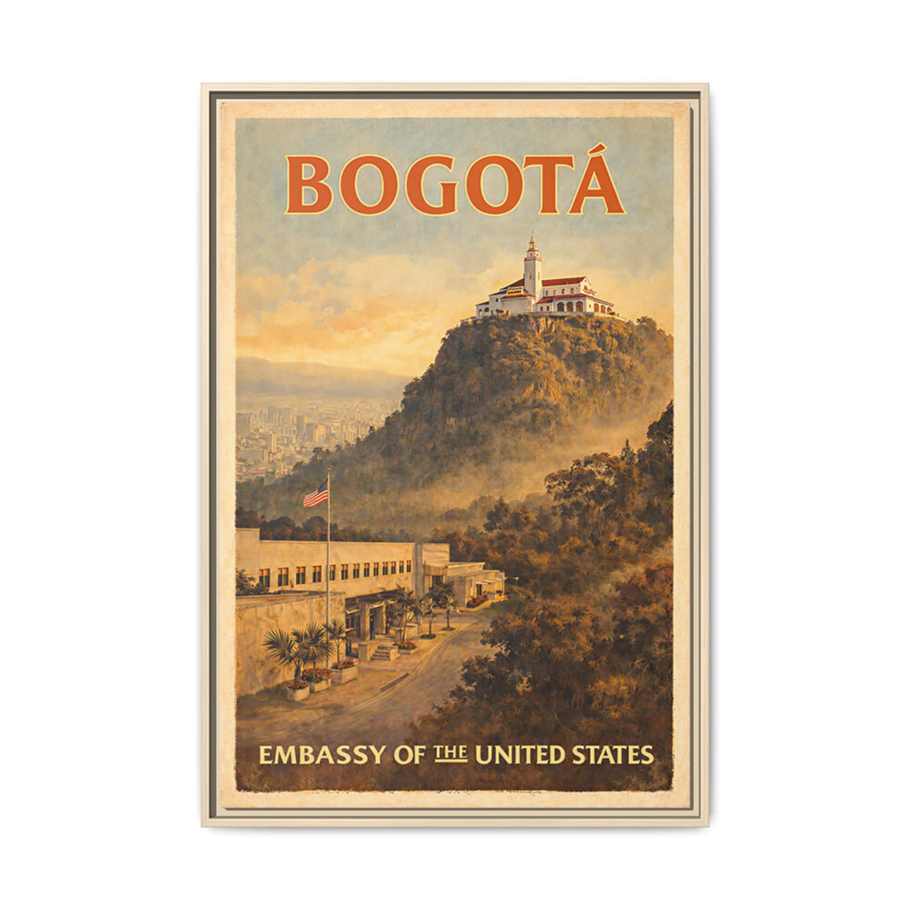 Bogotá Embassy Wrapped Canvas Framed