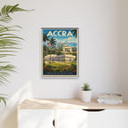 Accra Embassy Wrapped Canvas Framed