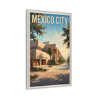 Mexico City Embassy Wrapped Canvas Framed