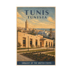 Tunis Embassy Wrapped Canvas