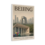 Beijing Embassy Wrapped Canvas