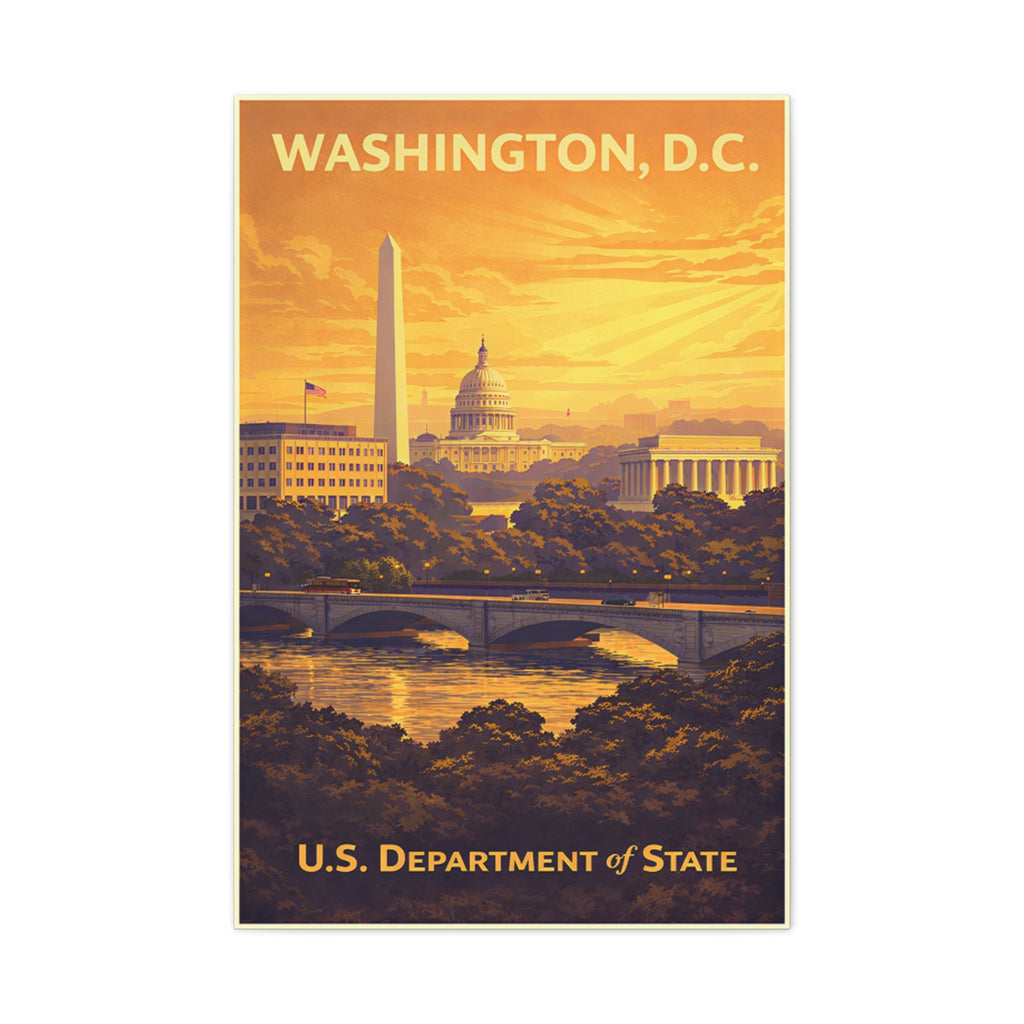Washington D.C. Department of State Wrapped Canvas