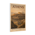 Athens Embassy Wrapped Canvas