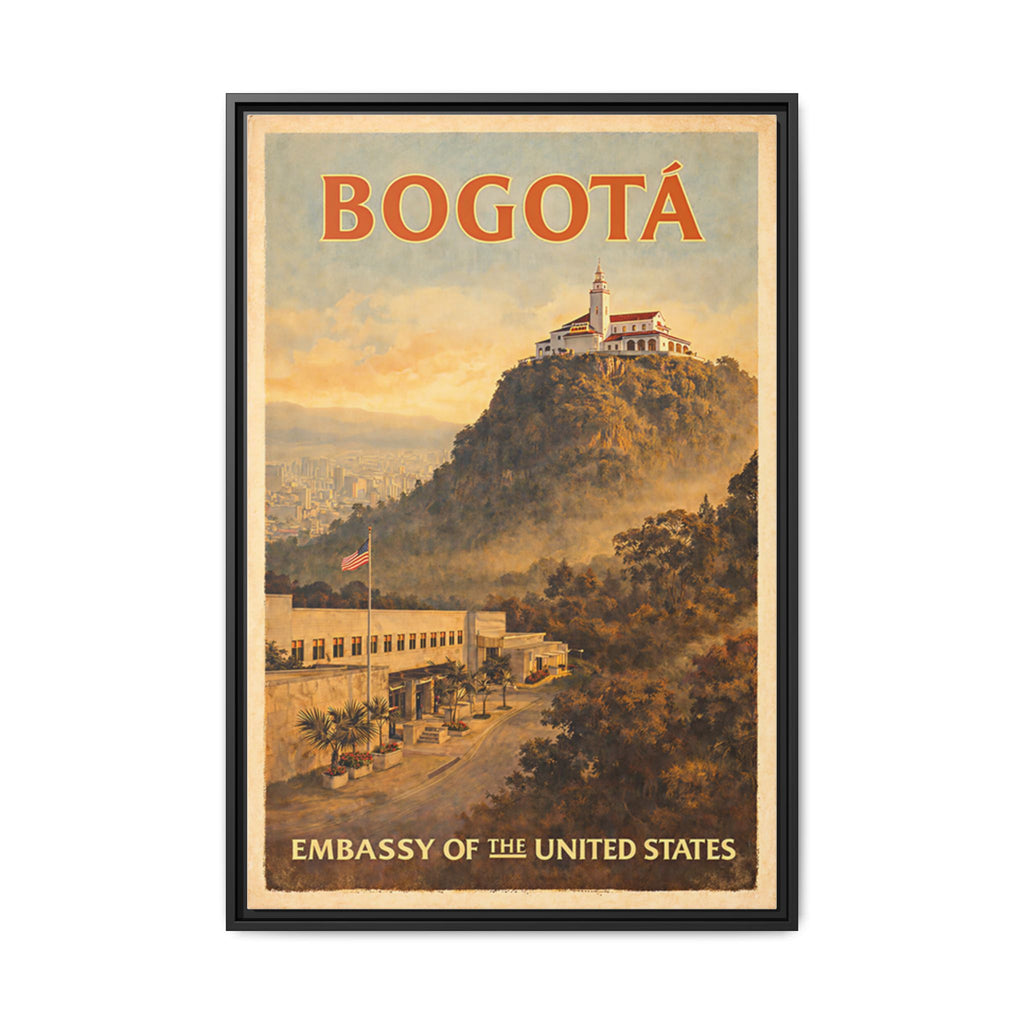 Bogotá Embassy Wrapped Canvas Framed