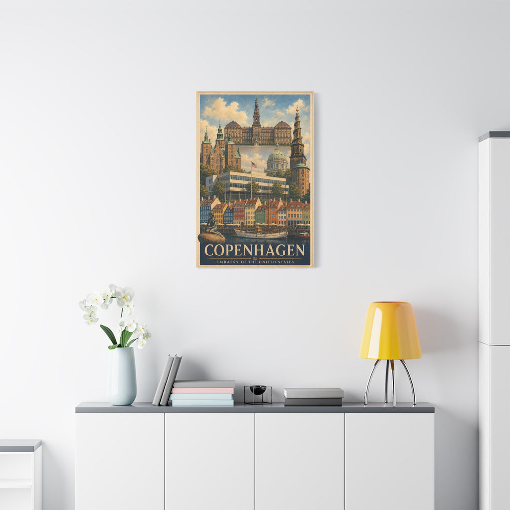 Copenhagen Embassy Wrapped Canvas