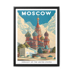 Moscow Embassy Wrapped Canvas Framed