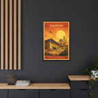 Baghdad Embassy Wrapped Canvas Framed