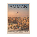Amman Embassy Wrapped Canvas