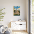 Tashkent Embassy Wrapped Canvas Framed