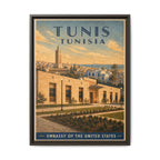 Tunis Embassy Wrapped Canvas Framed